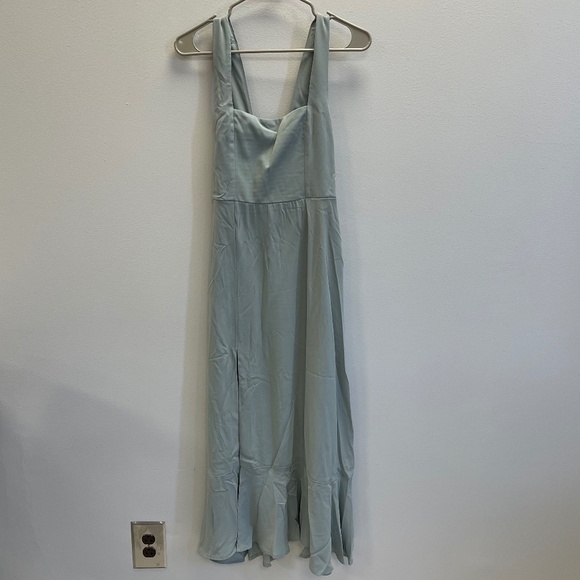 Show Me Your Mumu Weddings Silver Sage Crisp Clair Midi Dress - Size XS - NWT - Picture 1 of 5